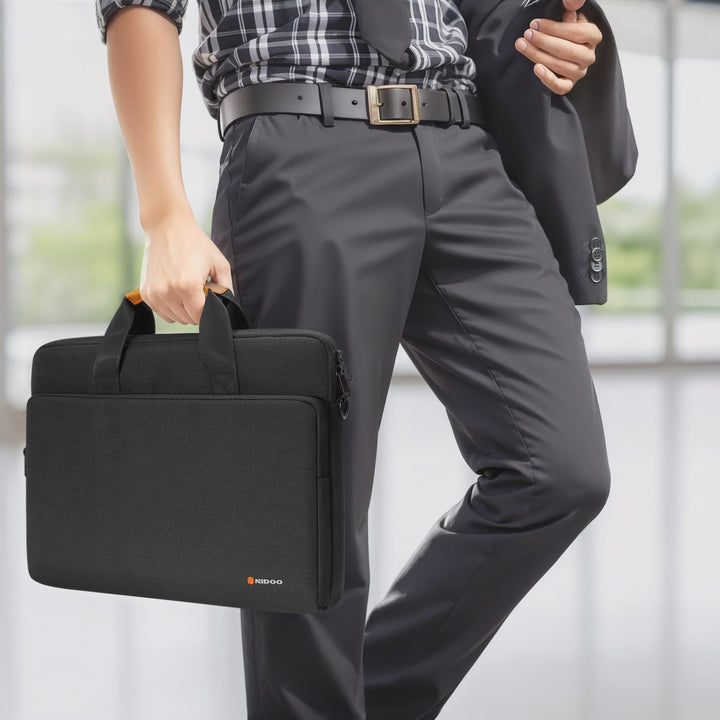 Torba na ramię na laptopa wodoodporna z 360° ochronną wyściółką