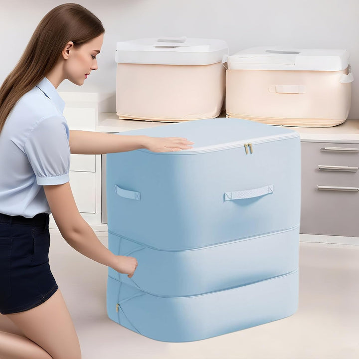 Duża torba do przechowywania pościeli, odporna na kurz, z samokompresem – Corvina