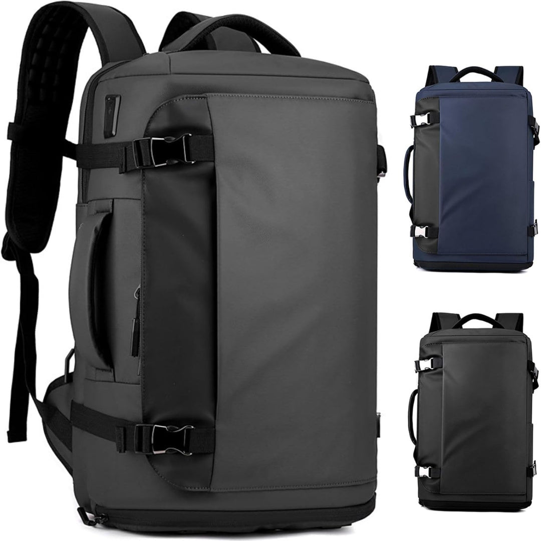 15-calowy (38.10 cm) wodoodporny plecak na laptopa z bocznym otwarciem i portem USB-C – Seria TrekPro
