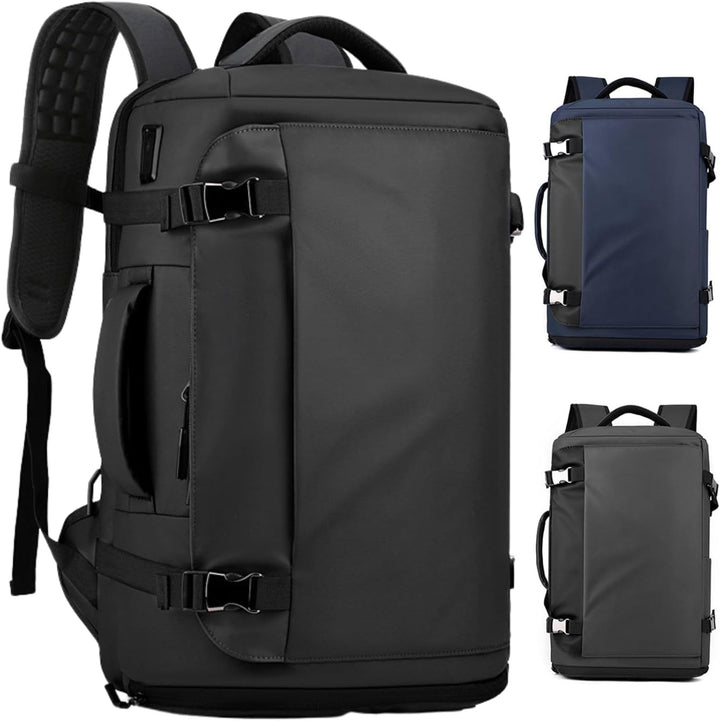 15-calowy (38.10 cm) wodoodporny plecak na laptopa z bocznym otwarciem i portem USB-C – Seria TrekPro