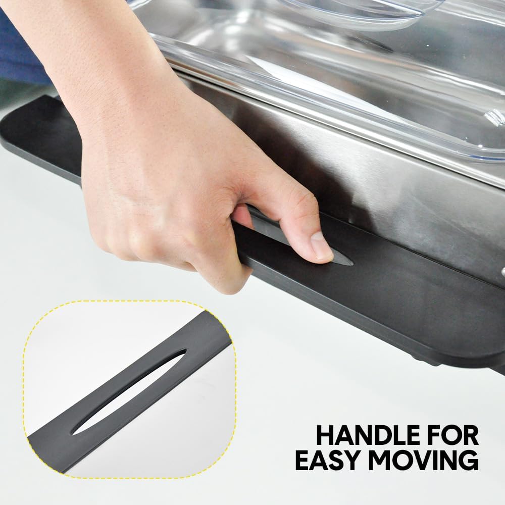 Elektromatyczny podgrzewacz jedzenia bufetowego z 3 × 2,5L pojemnikami i regulacją temperatury – Valtero