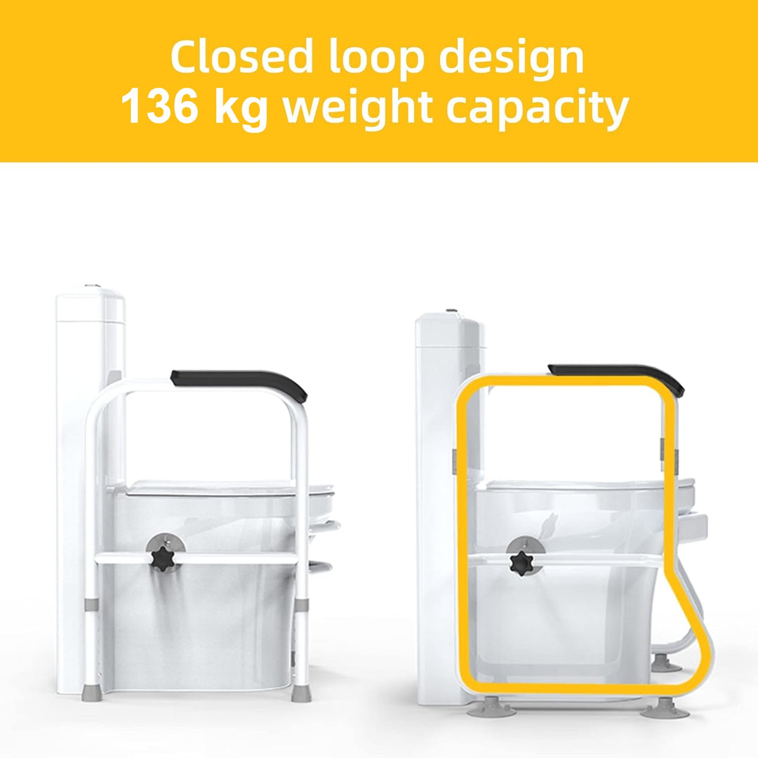 Regulowany stelaż i podpory bezpieczeństwa toalety – Senvara