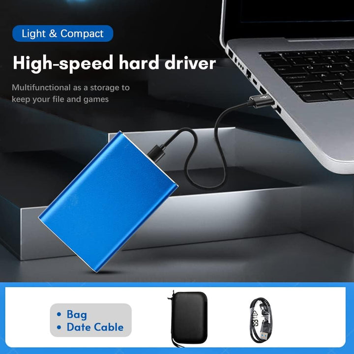 Przenośny dysk twardy 1 TB USB 3.0 z metalową obudową i transferem o wysokiej prędkości – Dravero