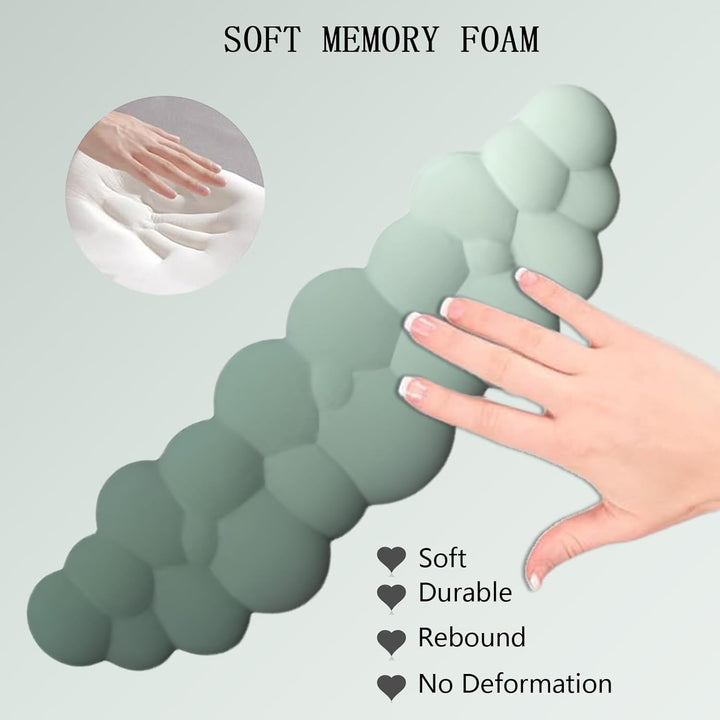 Chmurowa ergonomiczna podkładka pod nadgarstek z podkładką pod mysz i podstawką – Zeyora