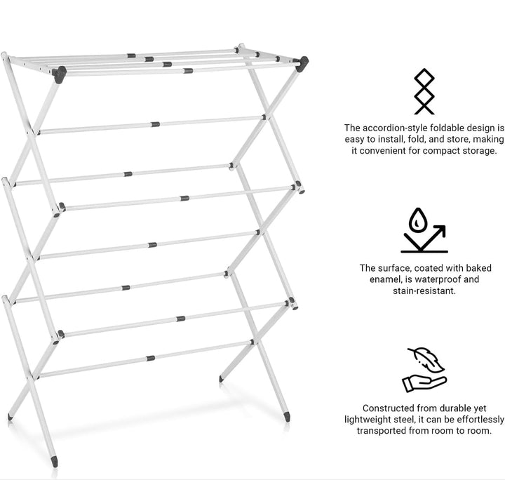 3-stopniowy składany wieszak na ubrania – DryMate