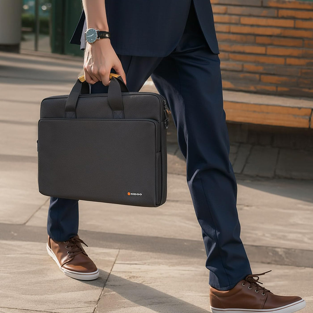 Torba na ramię na laptopa wodoodporna z 360° ochronną wyściółką
