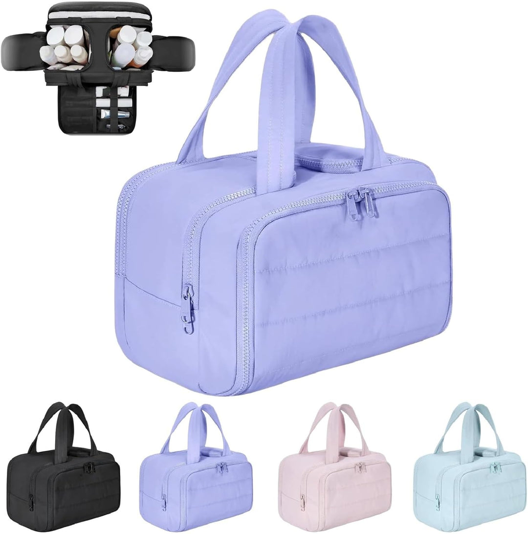 Torebka kosmetyczna podróżna – Duża wodoodporna torba na kosmetyki i organizer do makijażu (4-w-1) – Selvane