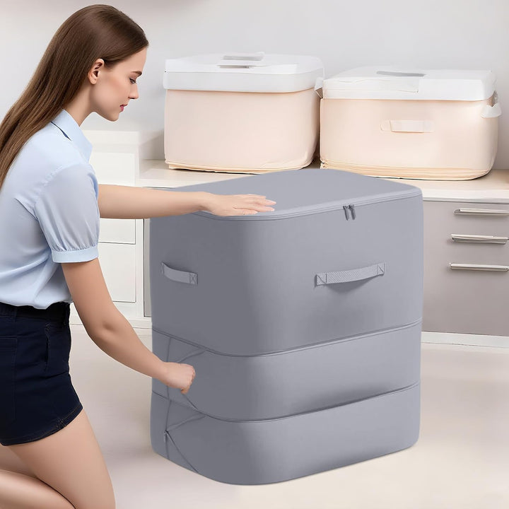 Duża torba do przechowywania pościeli, odporna na kurz, z samokompresem – Corvina