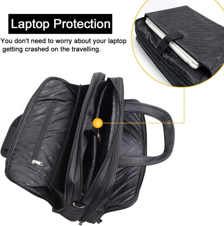 Męska torba na laptopa i biznesowa z płótna