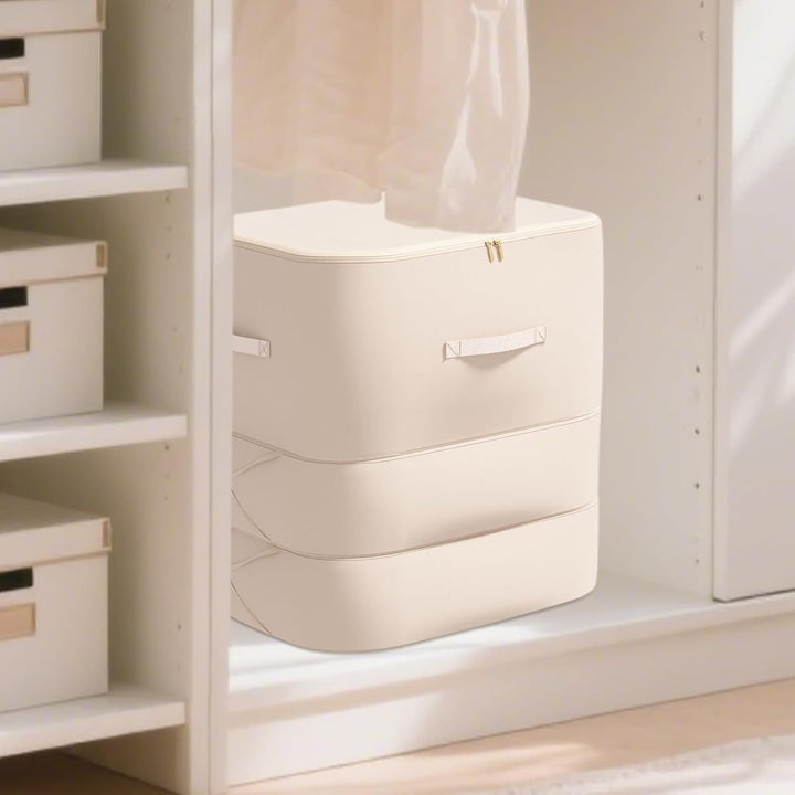 Duża torba do przechowywania pościeli, odporna na kurz, z samokompresem – Corvina