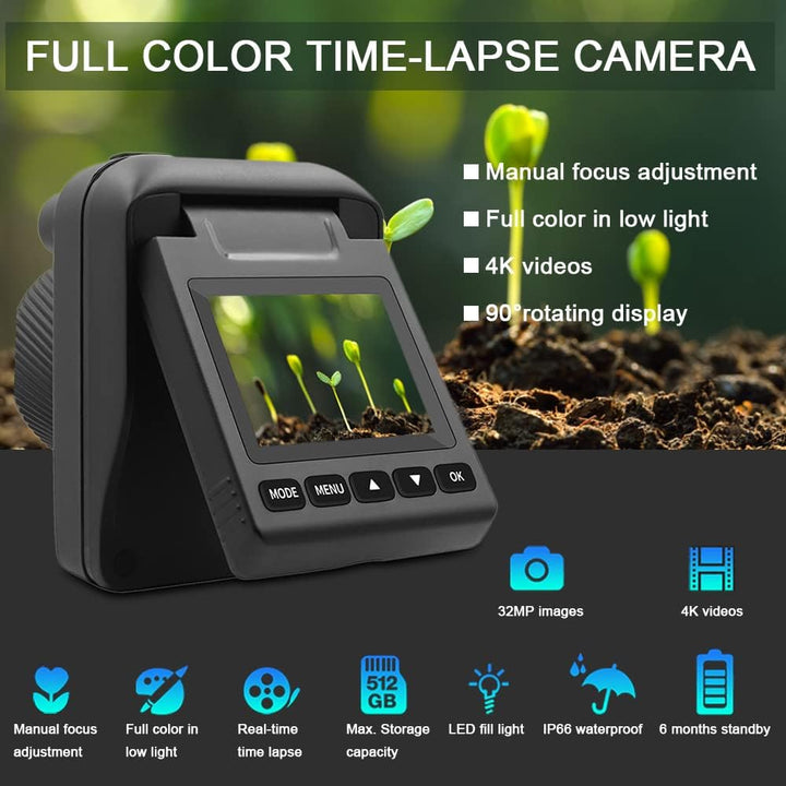 Zewnętrzna kamera timelapse 4K z baterią na 6 miesięcy – Veyano