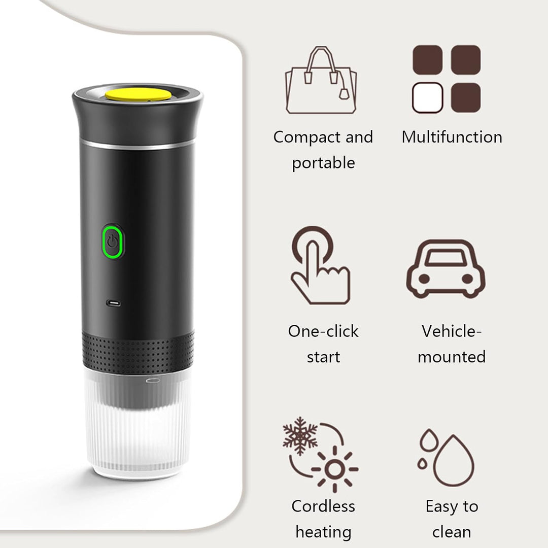 Przenośny ekspres do kawy 3 w 1 z akumulatorem do ładowania – Raverno