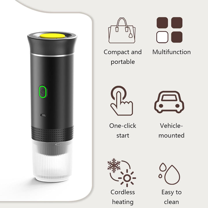 Przenośny ekspres do kawy 3 w 1 z akumulatorem do ładowania – Raverno