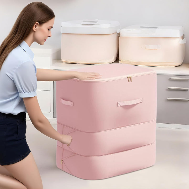 Duża torba do przechowywania pościeli, odporna na kurz, z samokompresem – Corvina