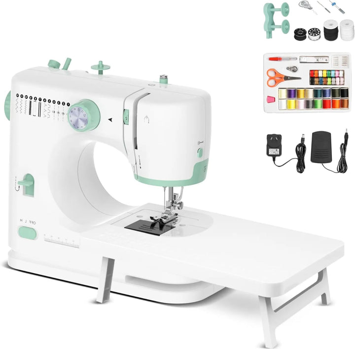 Przenośna maszyna do szycia z 12 ściegami i stołem roboczym – StitchPro