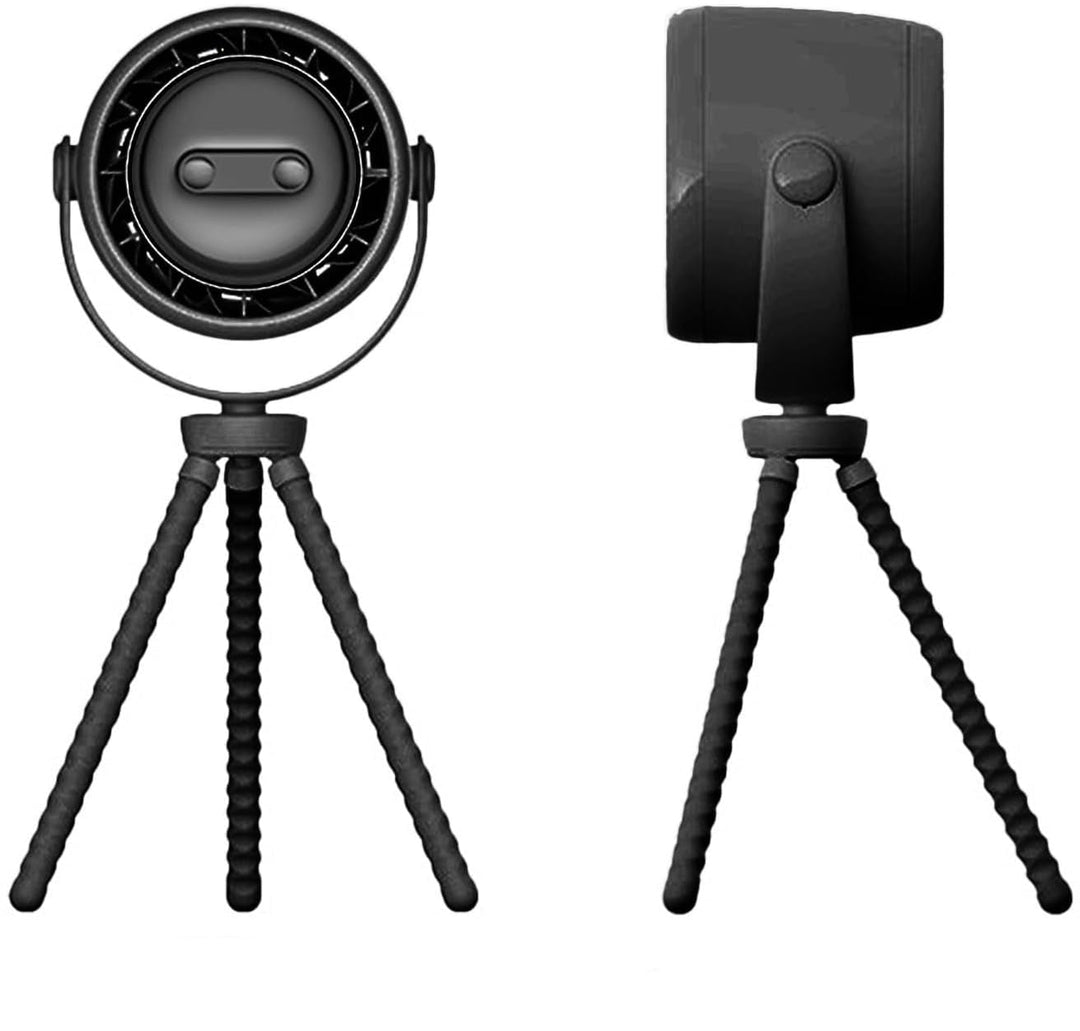 Rechargeable clip-on stroller fan with night light 100 speeds