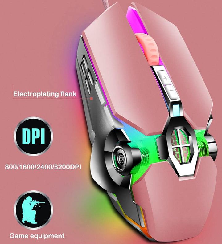 87-klawiszowa mechaniczna klawiatura gamingowa z podświetleniem RGB, z niebieskimi switchami