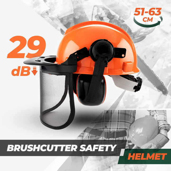 Kask ochronny z osłoną na twarz i ochroną słuchu – ArborMax