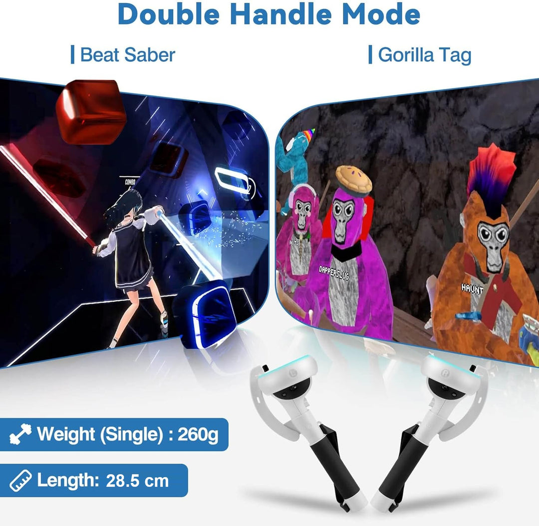VR-Controller-przedłużacze uchwytów dla Meta Quest 2 – Kynaro