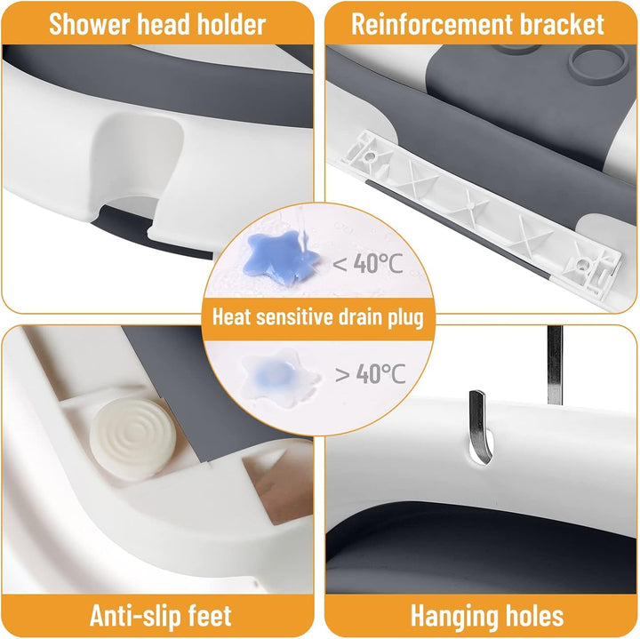 Składana wanienka dla niemowląt z siatką – BathNest