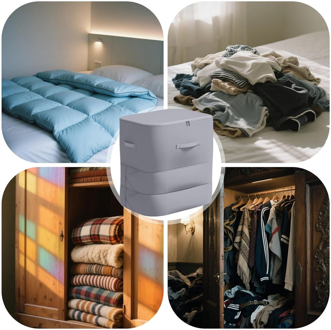 Duża torba do przechowywania pościeli, odporna na kurz, z samokompresem – Corvina