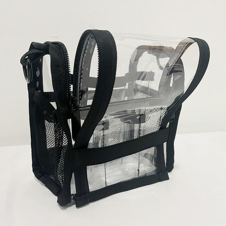 Duża przejrzysta torba na kosmetyki z PVC do podróży i codziennego użytku – Aveline