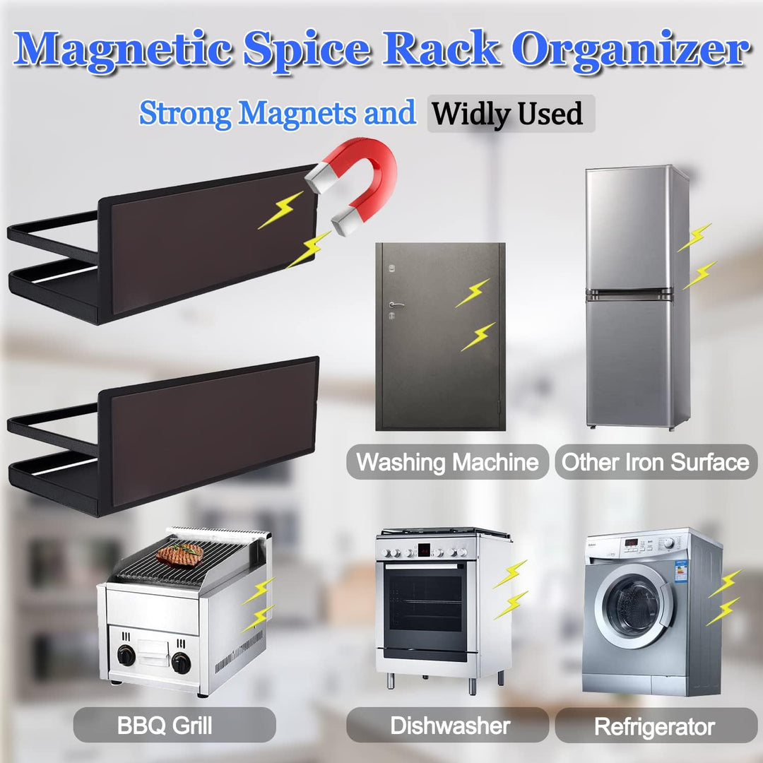 No-Drill Magnetic Spice Rack Set – Vespera