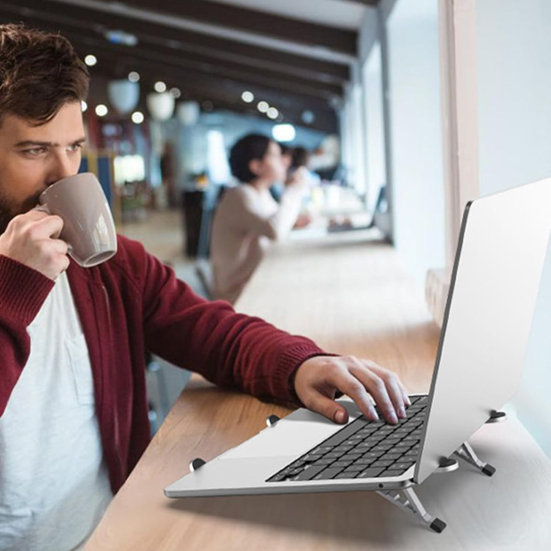 Regulowana podstawka na laptopa – Składany uchwyt chłodzący do laptopów do biura i podróży – Orvane