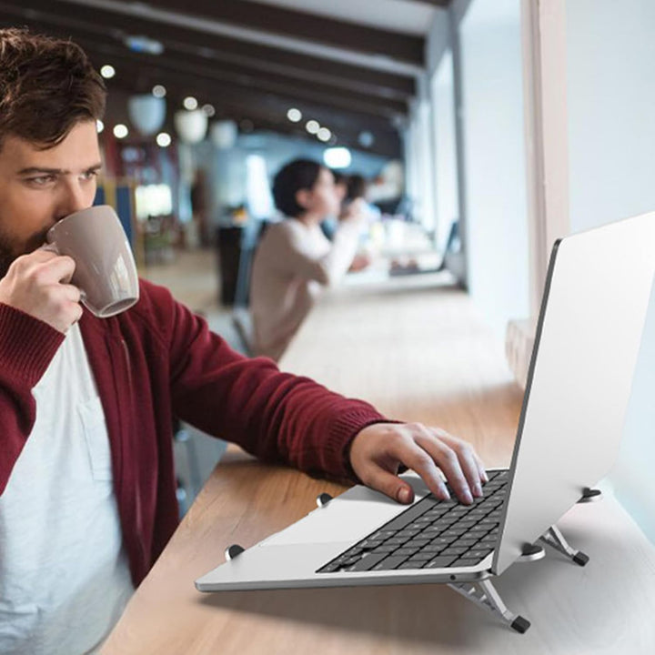 Regulowana podstawka na laptopa – Składany uchwyt chłodzący do laptopów do biura i podróży – Orvane