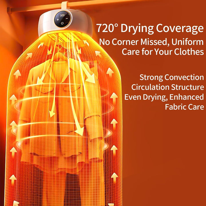 Przenośna suszarka do ubrań z składanym torbą do małych przestrzeni