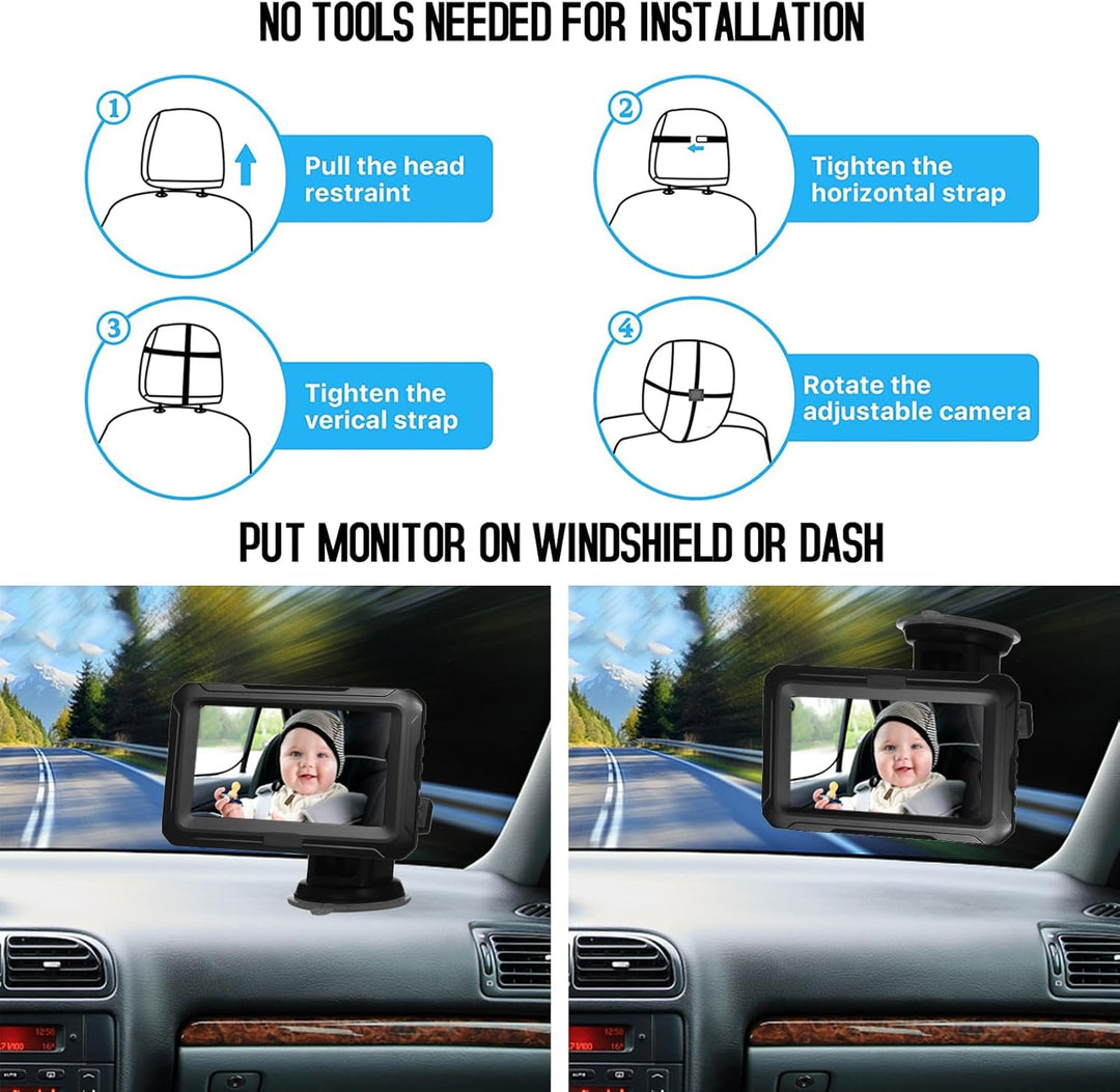 Luster luster z kamerą 1080P i wyświetlaczem 4,3'' – Solvian