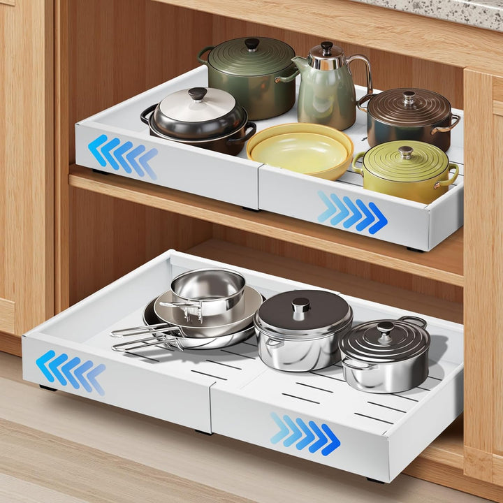 2-pakowy zestaw wysuwanych szuflad do szaf – StoreEase