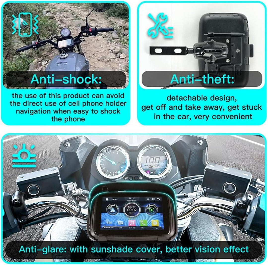 Przenośny monitor motocyklowy z ekranem IPS o przekątnej 5" (12,7 cm) – RideMate