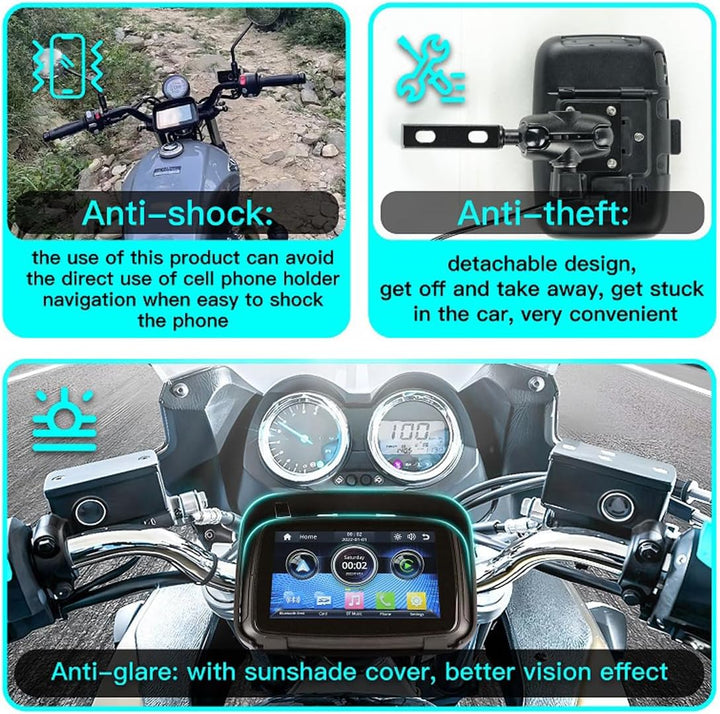 Przenośny monitor motocyklowy z ekranem IPS o przekątnej 5" (12,7 cm) – RideMate