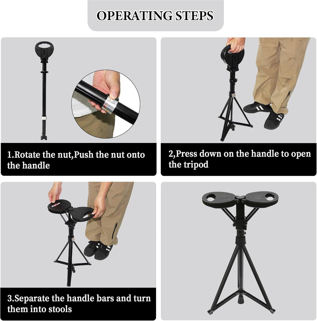 Klappstock mit Sitz – StepMate
