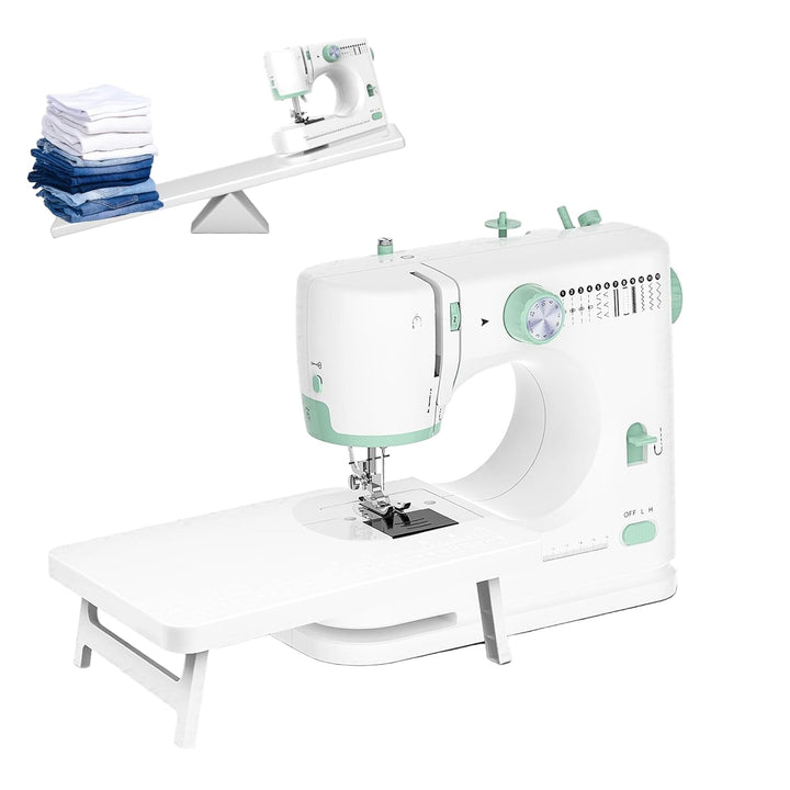 Przenośna maszyna do szycia z 12 ściegami i stołem roboczym – StitchPro