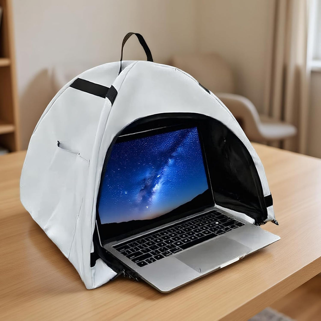Laptop osłona przeciwsłoneczna – Składany namiot prywatności przeciwsłonecznej dla urządzeń 13–16" – Travory