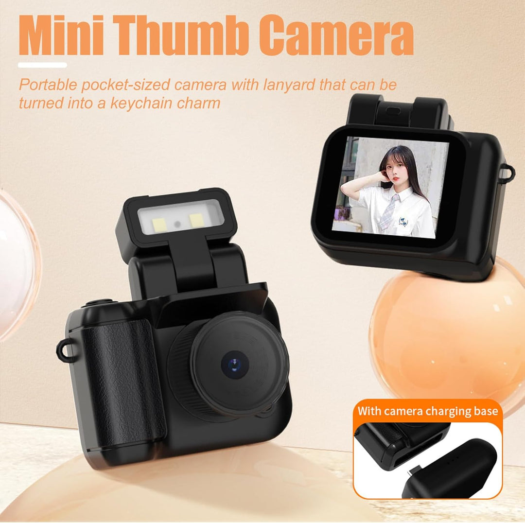 Mini breloczek do kluczy z cyfrową kamerą, 1080P wideo i retro design – Rivoma