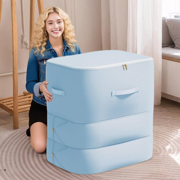 Duża torba do przechowywania pościeli, odporna na kurz, z samokompresem – Corvina