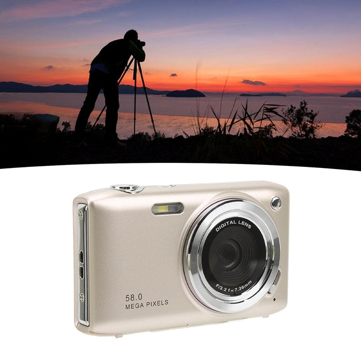 4K Kompaktowa kamera cyfrowa z 58 MP zdjęć i 16-krotnym zoomem – Lumora