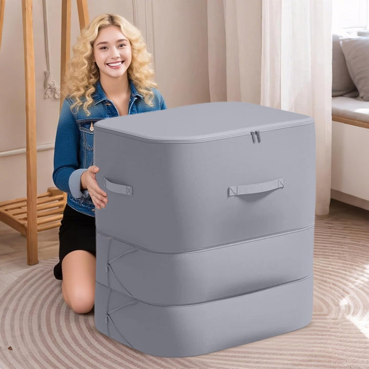 Duża torba do przechowywania pościeli, odporna na kurz, z samokompresem – Corvina