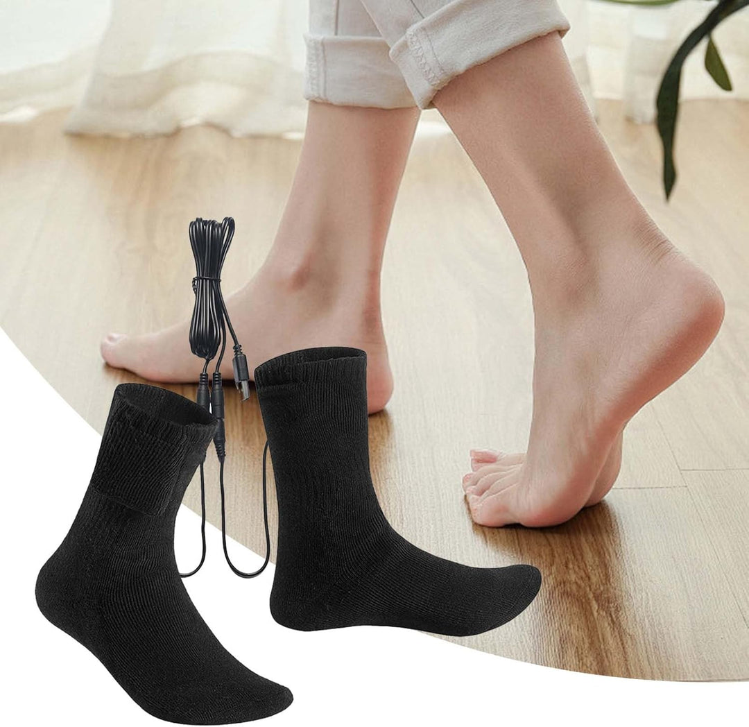 USB ogrzewane skarpetki na zimną pogodę – 1+1 GRATIS – Jorven