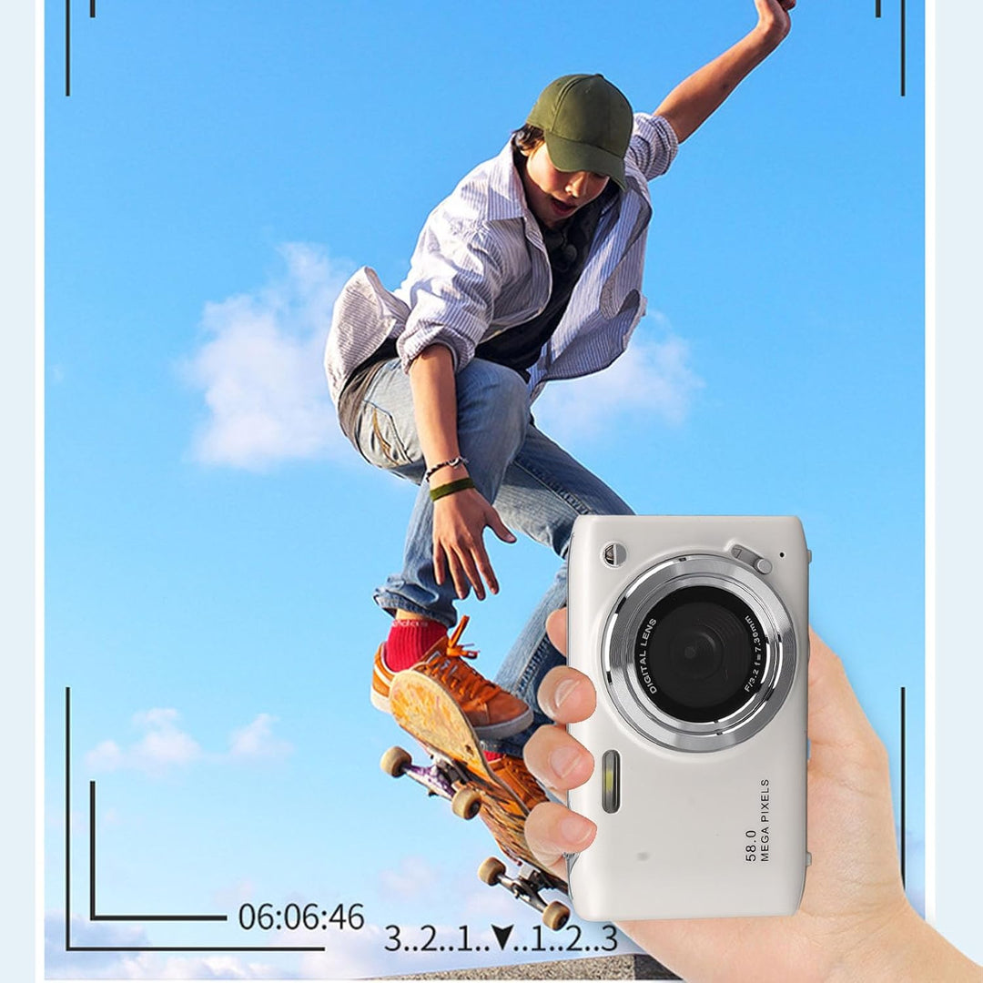 4K Kompaktowa kamera cyfrowa z 58 MP zdjęć i 16-krotnym zoomem – Lumora