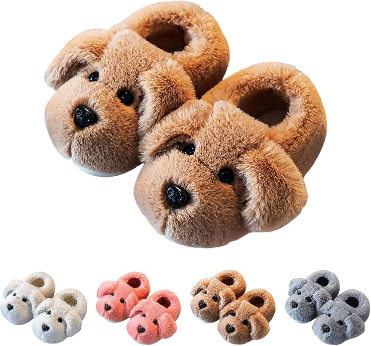 Kapcie dziecięce z wzorem szczeniaka – PuppyPaws