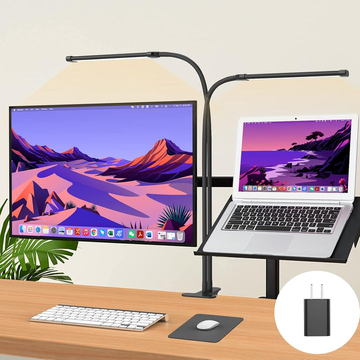 77 LED lampka biurkowa z 70 cm elastycznym wężem – Ravien