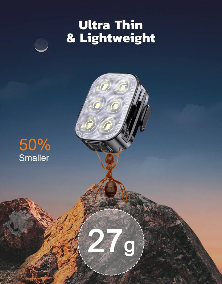 Ultra cienkie, ponownie ładowane przez USB zestawy świateł rowerowych z 4+6 trybami – SlimBeam