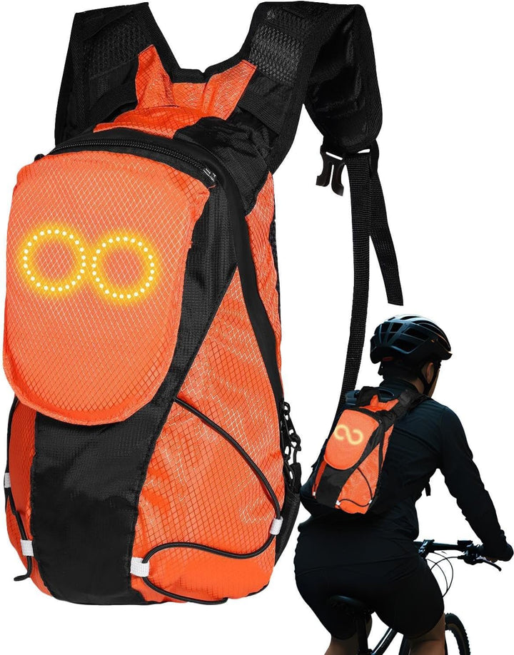 LED-Motorrad-plecak – Świecąca torba bezpieczeństwa na wycieczki i nocne jazdy – Lumaro