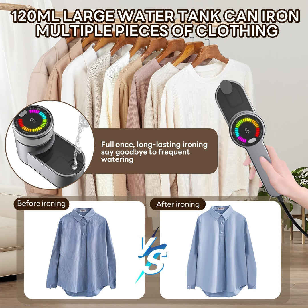 Przenośne podróżne żelazko parowe 1200W z 6 trybami i wtyczką AU