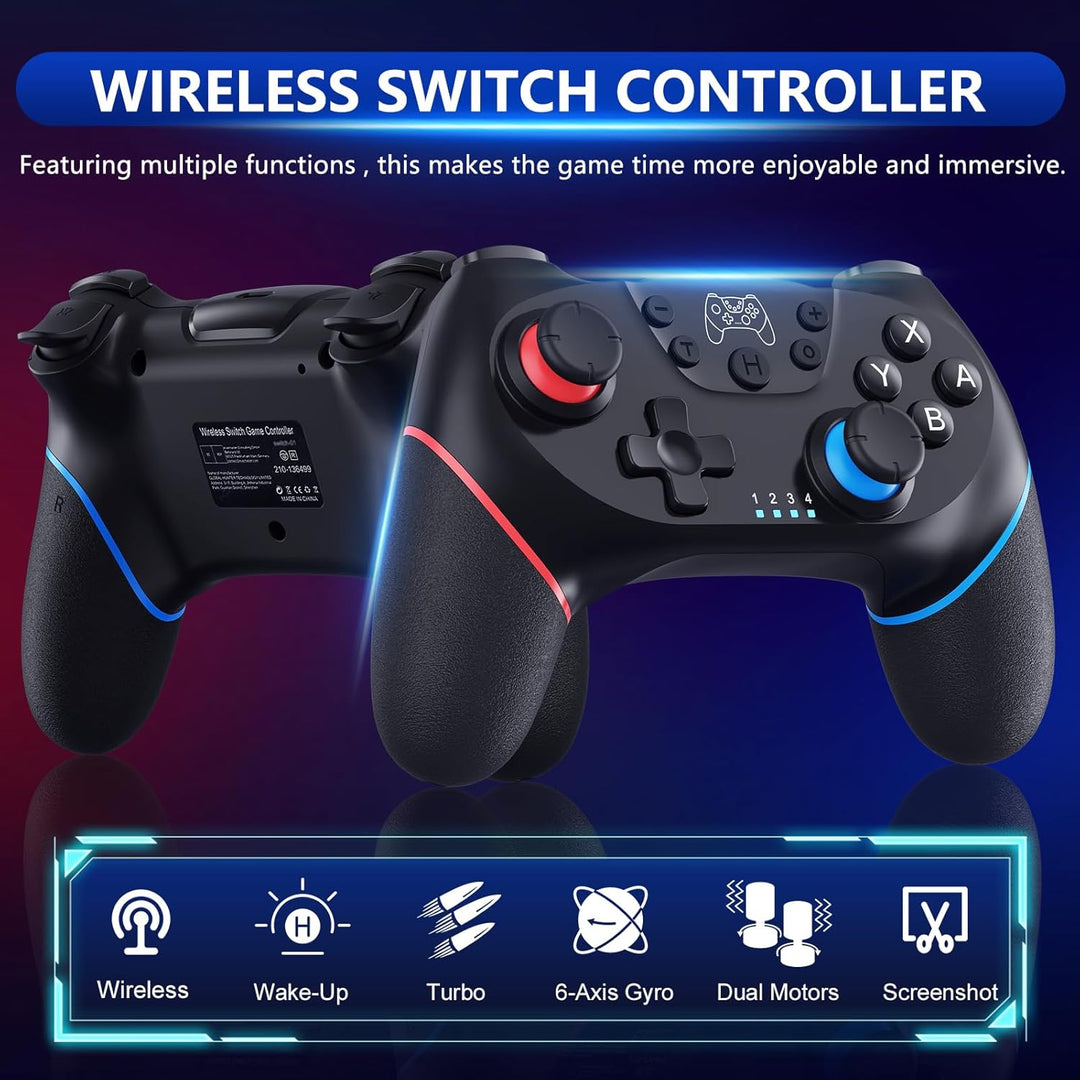 Kontroler bezprzewodowy z joystickami z efektem Halla i funkcją Turbo - Nexora