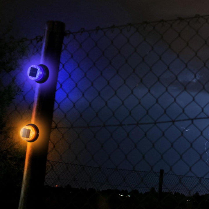 Zestaw słonecznych pomarańczowych i niebieskich lamp stroboskopowych – Liora